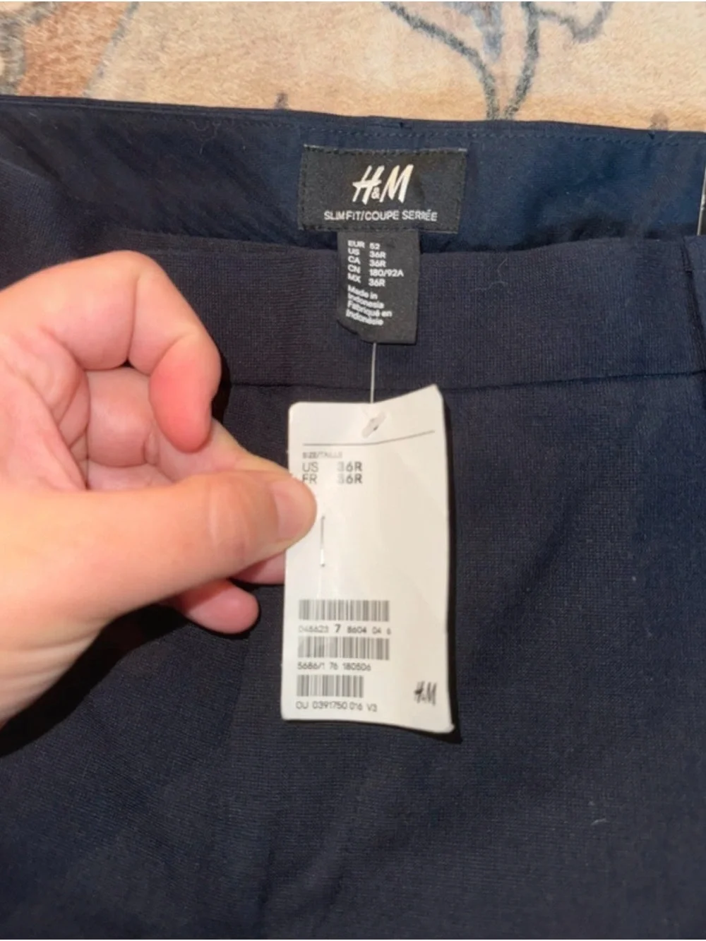 H&M Men's Navy Dress Pants